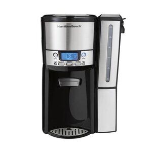 Hamilton Beach 12-Cup Programmable Drip Coffee Maker Machine, Dispensing Coffee